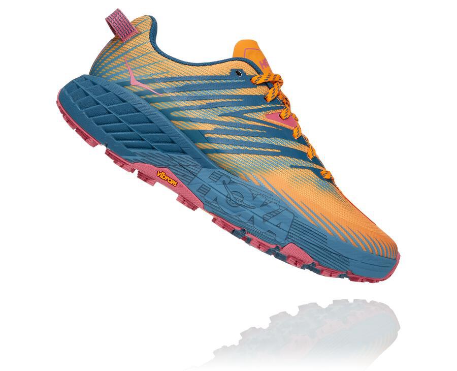 Zapatillas Trail Hoka One One Mujer - Speedgoat 4 - Azules - QGK026419